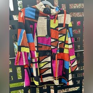 Ali Miles Button Front Jacket or Tunic. Lg.